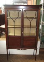 Edwardian mahogany display cabinet